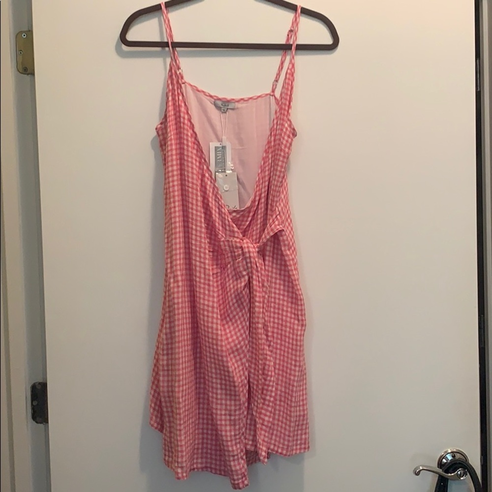 Rails pink wrap dress size M